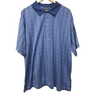 Daniel Cremieux Shirt Mens XL Blue Plaid Double Mercerized Cotton
